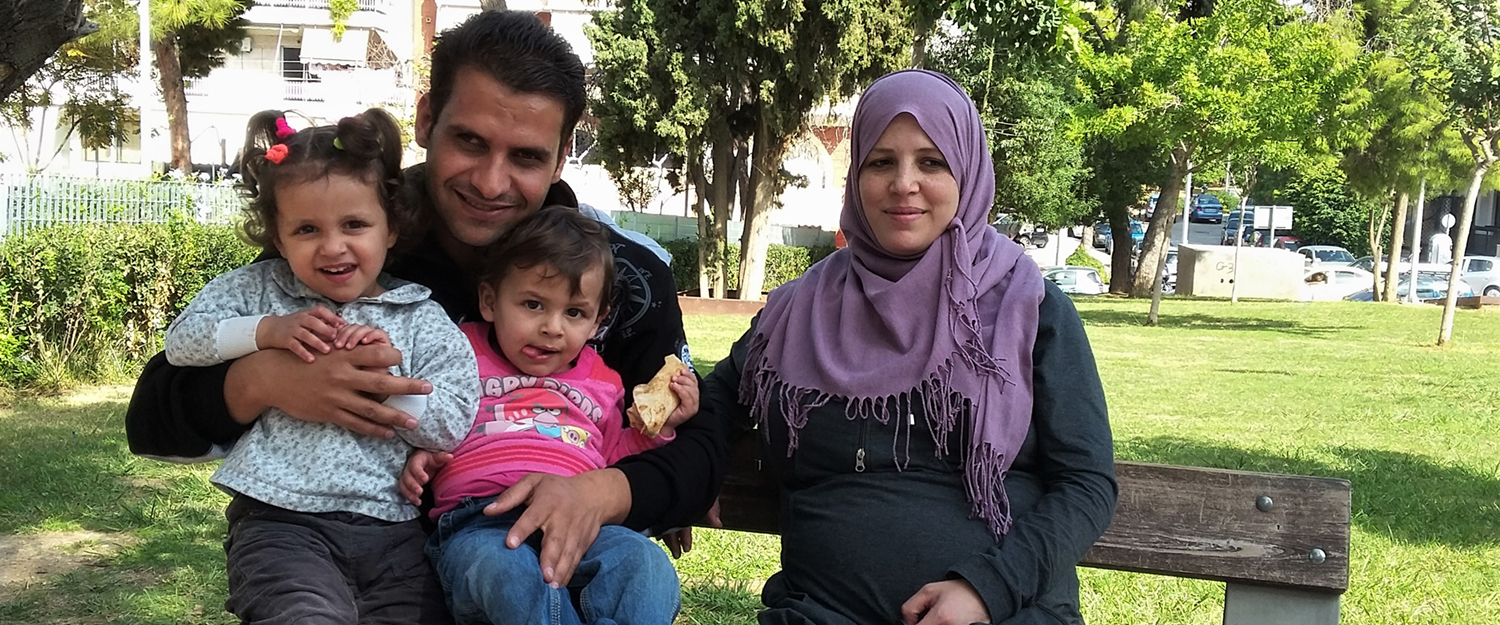 Syrisch gezin wacht in Griekenland op plaatsing in Europa. Foto: IOM 2016