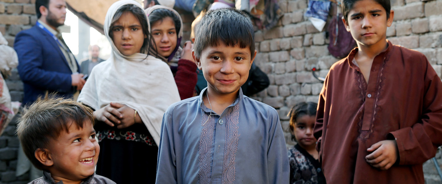 Kinderen uit een familie die is teruggekeerd naar Afghanisatan, Jalalabad. | Foto: Matthew Graydon | IOM, 2016 