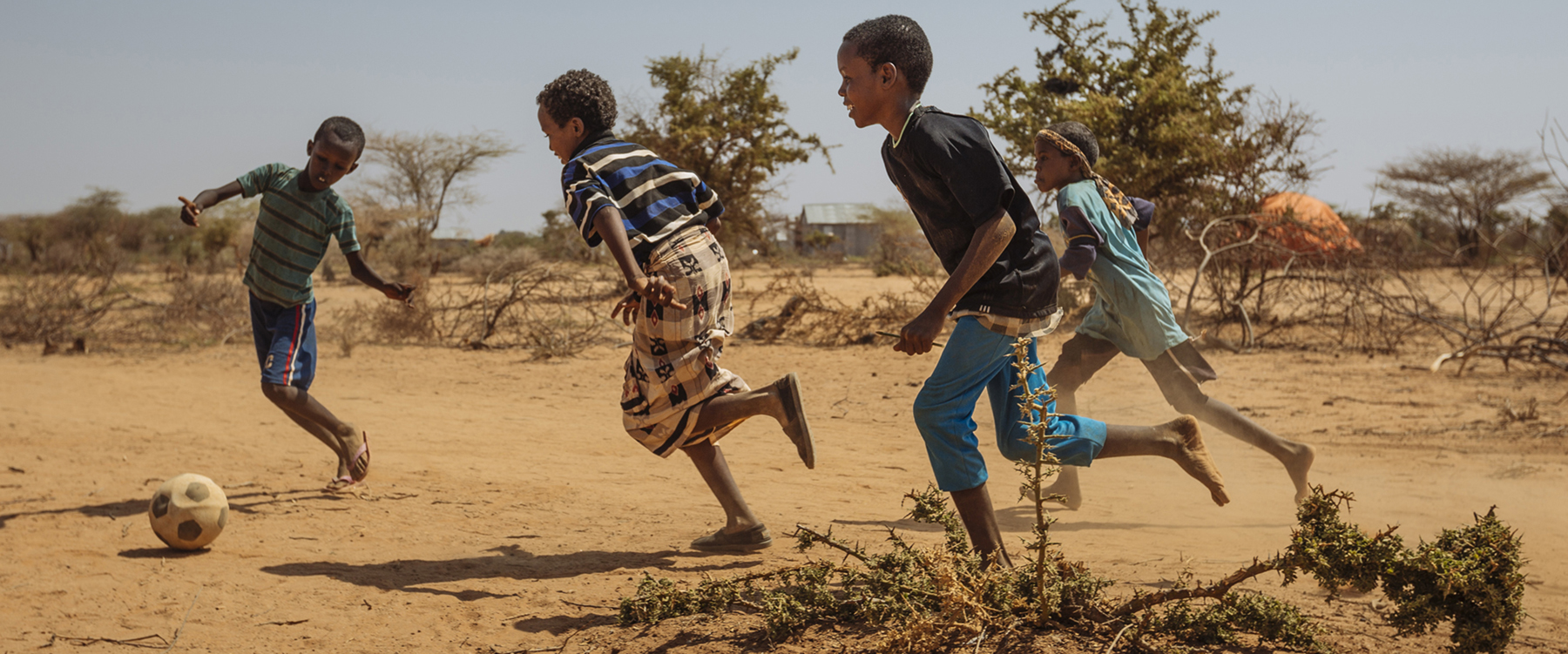 Ontheemde kinderen, vluchtelingenkamp kamp Doolow, Somalië. | Foto: Muse Mohammed | IOM, 2017 