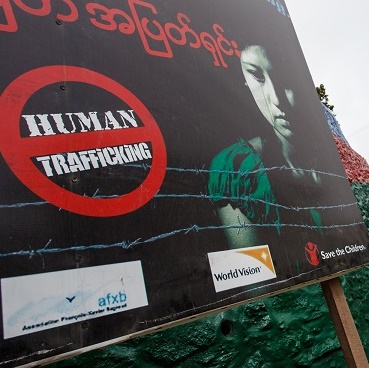 Campagne tegen mensenhandel en mensensmokkel, Myanmar. | Foto: Shutterstock, 2015