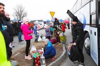 Mensen ontvluchten Oekraïne | Foto: International Organisation for Migration (IOM), Francesco Malavolta