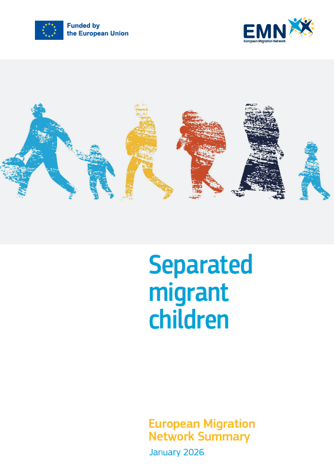 Cover EMN Summary on separated migrant children