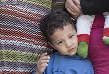 Migrants and refugees in the Greek island of Lesbos. Foto: IOM 2015