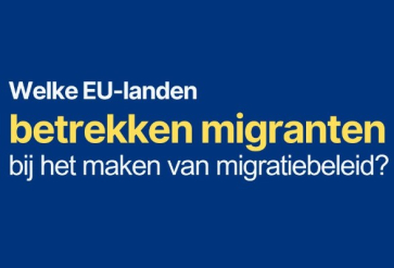 Welke EU-landen betrekken migranten bij het maken van migratiebeleid?
