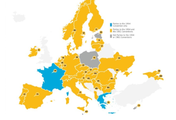 States party to the Statelessness Conventions in Europe