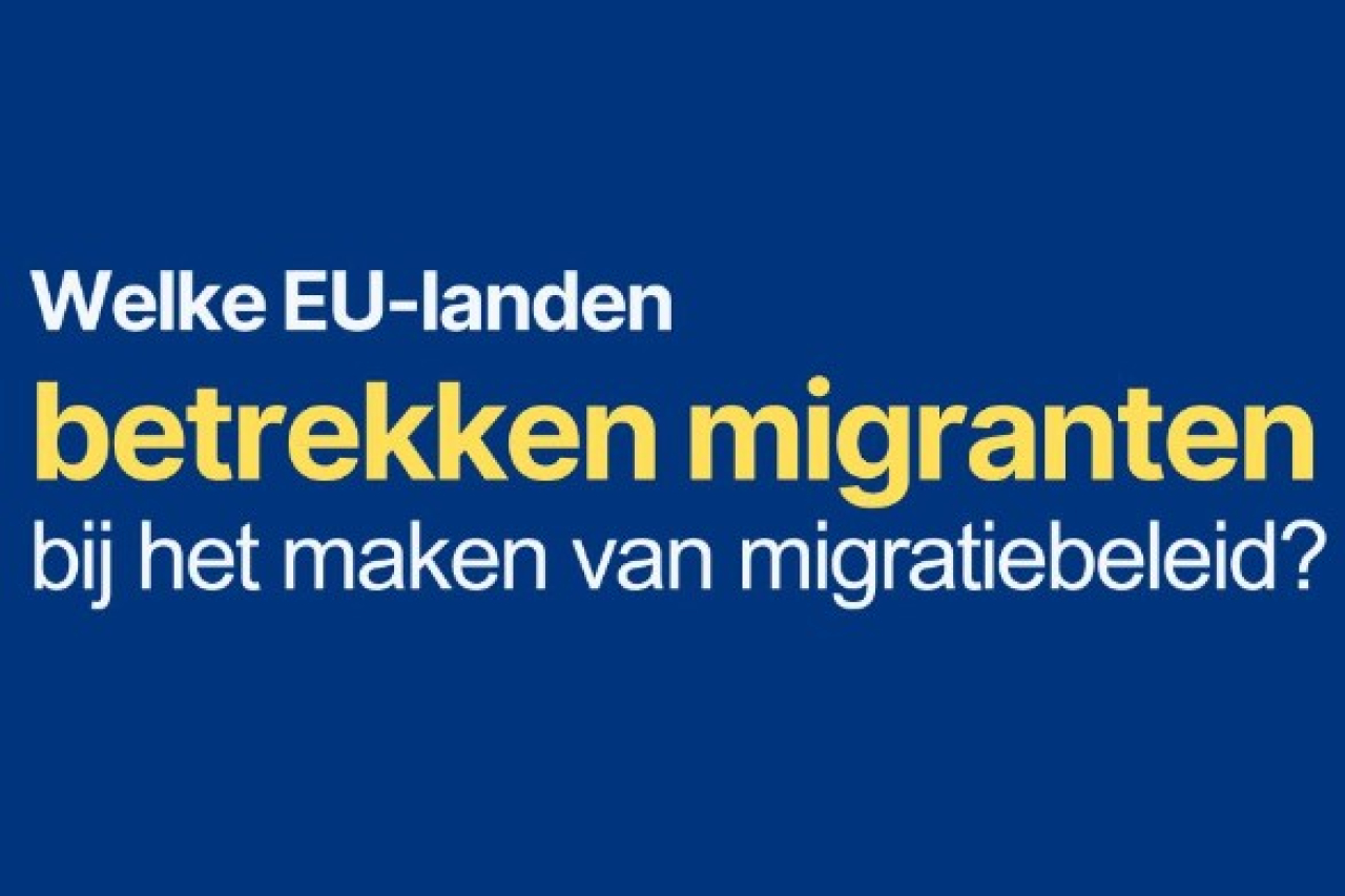 Vier EU-landen geven migranten inspraak in migratiebeleid 